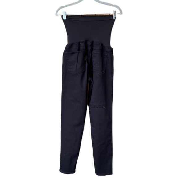 AG Adriano Goldschmied Black Stretch Maternity Skinny Jeans Size 30 - Picture 2 of 15